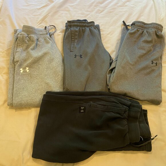 Lot of 4 pairs of men's under armour sweatpants - Picture 1 of 14